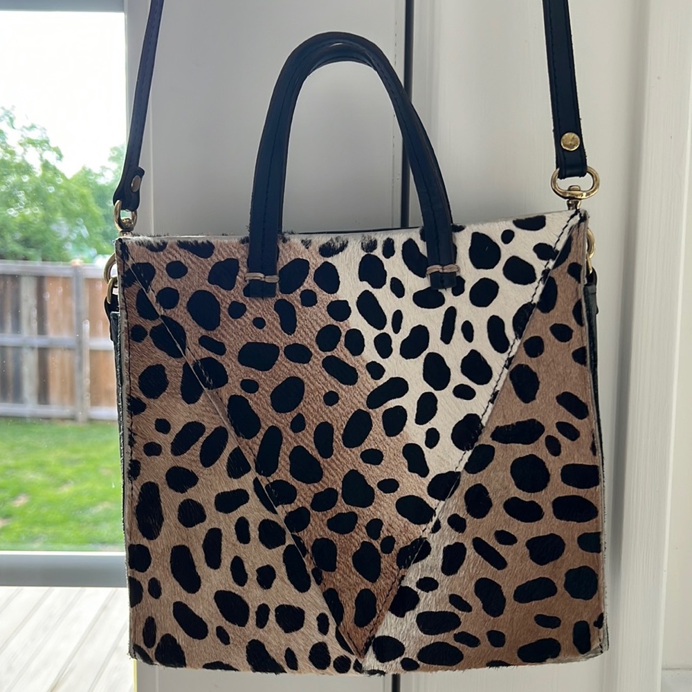Clare V petit simple tote - leopard